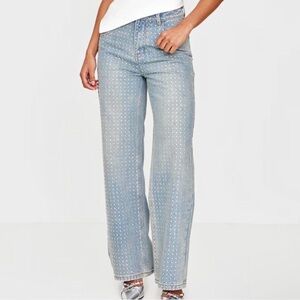 Pretty little thing bedazzled jeans